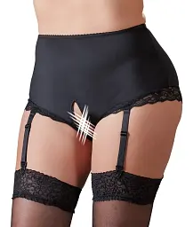 Трусики Cottelli Curves otwarte, XL (чорний) - мініатюра 4
