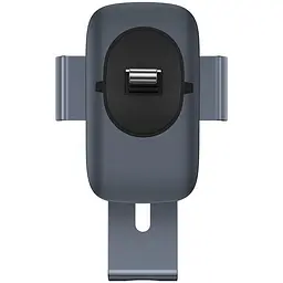 Автотримач Baseus Metal Age 2 Gravity Car Mount (Air Outlet Version) (SUJS00001) Dark Grey - мініатюра 4