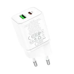МЗП Borofone BN7 PD20W+QC3.0 (1USB-A/1C) White - мініатюра 5