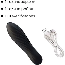 Потужний міні-вібратор Svakom Tulip Black - мініатюра 4