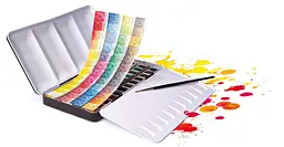 Набір акварельних фарб Sennelier L'Aquarelle, 48 кольорів, метал + 1 пензлик - мініатюра 3