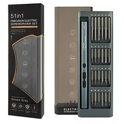 Електрична акумуляторна викрутка з насадками 51-в-1 в кейсі 350mAh KS-882038-51 N30