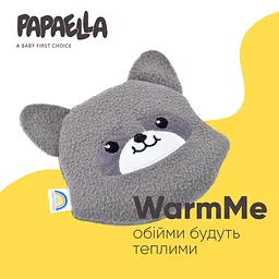 Подушка-грілка Papaella Єнот з насінням льону 19х16 см сірий (8-33270 сірий) - мініатюра 2