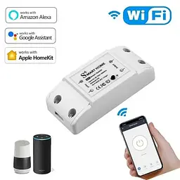 Реле для розумного будинку Wi-Fi Smart Switch 10А (WHD06) - мініатюра 2