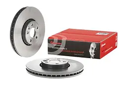 Диск гальмівний передній вентильований Volvo XC60 I 08-18р Brembo (09.B025.11) - мініатюра 2
