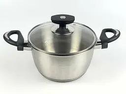 Каструля з кришкою Best Seller LB-1816B 18х9.8 см 2.3 л срібляста