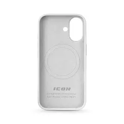 Силиконовый чехол с MagSafe для Apple iPhone 17, ICON2 MagCase, белый, противоударный, панель с мягкой подкладкой, защита всего корпуса, поддержка беспроводной зарядки, совместим с защитными стеклами и пленками, ArmorStandart (ARM86673) - мініатюра 2