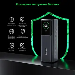Повербанк 20000mAh Choetech B1012 Grey 100W з EU адаптером QC3.0 PD3.0, вбудований кабель (43-00164) - мініатюра 9