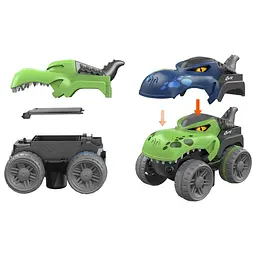 Інтерактивний трек з інерційною машинкою SHT 5510-8 Dino Trak (46pcs/1CAR) Green Epik - мініатюра 2