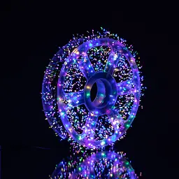 Новорічна гірлянда кімнатна роса 100 м 3000 LED Хвойна лапа зелений провід Мультиколор Garlando D3000L100MGML - мініатюра 4