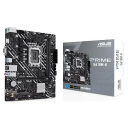 Материнська плата Asus PRIME H610M-K (s1700, Intel H610, DDR5, mATX)