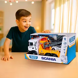 Ігровий набір серії "Mid Truck" – ЕВАКУАТОР SCANIA З МАШИНОЮ ПОЛІЦІЇ (світло, звук) TechnoDrive 3004KS - мініатюра 4