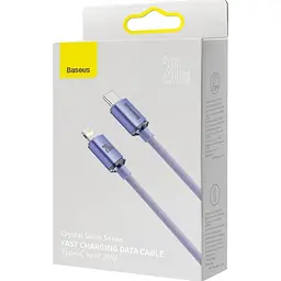 Кабель Baseus Crystal Shine Series USB-C to Lightning 20W 1.2m Purple (CAJY000205) [169543] - мініатюра 3