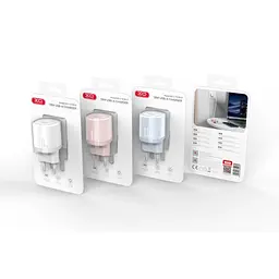Сітчастий зарядний пристрій XO L157 1USB QC3.0 18W charger Синій - мініатюра 4