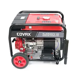 Генератор бензиновий COVAX XL20500CV-E2, 9.5kW, однофазний 220V, 50Hz, DC12V, 21HP, Electric Starter, tank 25L, 710x535x555mm - мініатюра 4