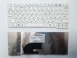 Клавіатура для ноутбуків Acer Aspire One A110, A150, D150, D210, D250, D255, D260 біла RU/US