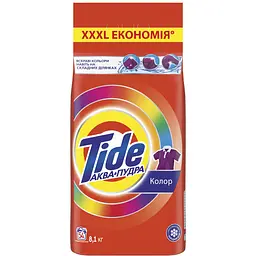 Уцінка. Пральний порошок Tide Аква-Пудра Color 8.1 кг