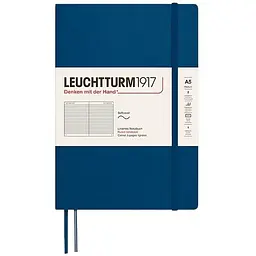 Блокнот Leuchtturm1917, Середній, М'яка обкладинка, Indigo, Лінія (374004)