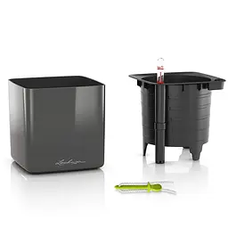 Вазон Lechuza Cube Glossy, 0.7 л, білий (13520) - мініатюра 2
