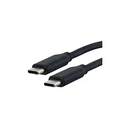 Кабель для передавання даних Kingda USB-C to USB-C 60W 1.0 m black (KD-UCUC3002-1m) - мініатюра 2