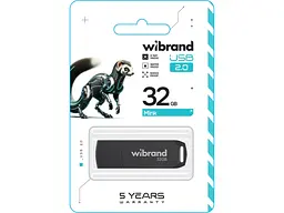 Флешка Wibrand 32 GB Mink Black USB 2.0 (WI2.0/MI32P4B) - мініатюра 2