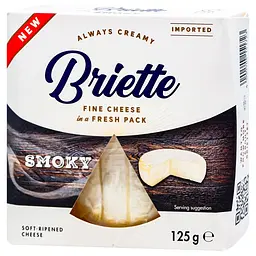 Сир із пліснявою Briette Smoky з ароматом диму 125 г - мініатюра 1