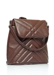 Жіночий рюкзак Sambag Loft QSH шоколадний 30 x 26 x 14 см (22011020)