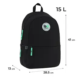 Рюкзак GoPack Education Teens 188M-4 чорний Чорний (GO26-188M-4) - мініатюра 2