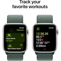 Смарт-годинник Apple Watch SE 2 GPS 40mm Starlight Aluminium Case with Lake Green Sport Loop 2024 [MXEH3] [123339] - мініатюра 5