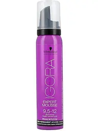Мус-фарба для волосся Schwarzkopf Professional Igora Expert Mousse, відтінок 9,5-12, 100 мл (1917518) - мініатюра 2