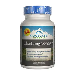 Трави Ridgecrest Herbals Комплекс для Підтримки Легких, Спорт, Clear Lungs, RidgeCres (RCH138)