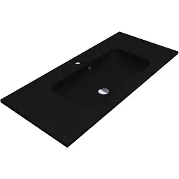 Умивальник Miraggio Della 1000 mirastone black 0002479, Чорний матовий
