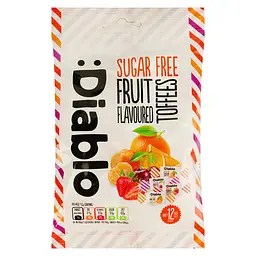 Ірис Diablo Fruit Flavoured Toffes 75 г