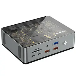 Перехідник HUB WIWU Matrix docking station 16in1 W1601 Gray - мініатюра 4