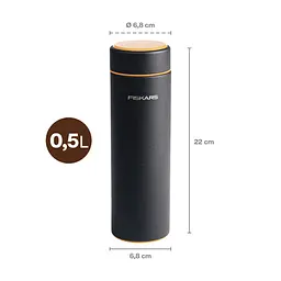 Термос Fiskars On-the-go 0.5 л чорний (1078699) - мініатюра 4