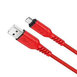 Кабель Hoco X59 USB to MicroUSB 1 м червоний - мініатюра 1