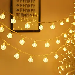 Казкові вогні Zorela Globe Fairings, 15M/49ft 100 LED Globe String Lights з пультом дистанційного керування — Живлення від USB
