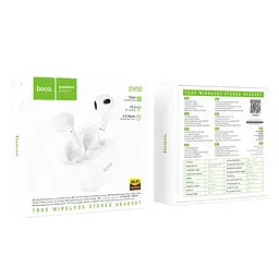 Навушники Hoco EW30 Intelligent true wireless BT headset White - мініатюра 6