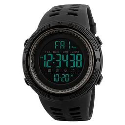 Наручний годинник чоловічий Skmei 1251 Black Brown, 1251BN (12291) - мініатюра 2