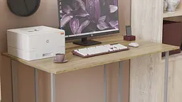 Комп'ютерний стіл Ferrum-decor Ханна 75x100x70 сірий ДСП Дуб Сонома 16мм (FRD-101422) - мініатюра 3