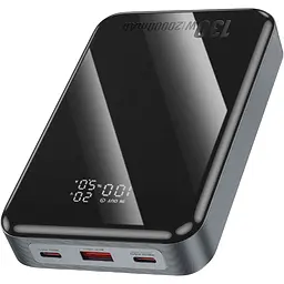 Зовнішній акумулятор Hoco Q30A 20000mAh 130W Metal Gray [123636] - мініатюра 4