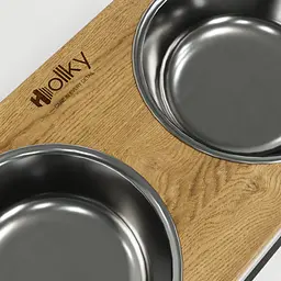 Hollky Base XXL40 — миски на підставці для дуже великих собак (2 × 2,8 л) - мініатюра 8
