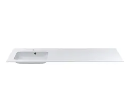Умивальник Miraggio DELLA 1900 L (8813774) Mirasoft, Матовий, Накладний, Білий - мініатюра 3