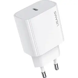 Мережевий зарядний пристрій Usams T65 USB-C 20W White (CC226TC01) [111162]