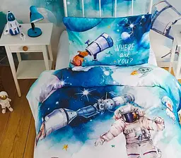 Підковдра з наволочкою Karaca Home - Young Space ранфорс підлітковий - мініатюра 3