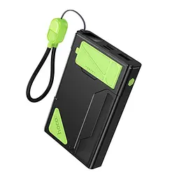Зовнішній акумулятор Hoco DB83 10000 mAh 22.5 W power bank з вбудованим кабелем - мініатюра 2