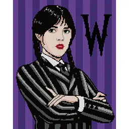 Алмазна мозаїка Santi Wednesday Addams на підрамнику 40х50 см (955333)