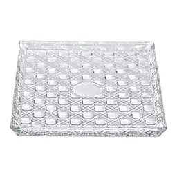 Блюдо для закусок Lirmartur скляне 24,5*20,5*2 см, hexagon Yiwu HP-YH-38 - мініатюра 3