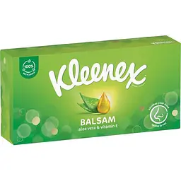 Серветки косметичні Kleenex Бальзам в коробці 64 шт. - мініатюра 2