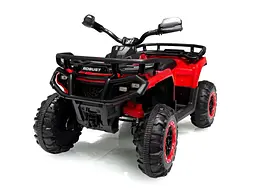 Квадроцикл дитячий 2.4G 4 мотори 35W акумулятор 12V9AH USB TF Bluetooth EVA музика червоний (M 6351EBLR-3)